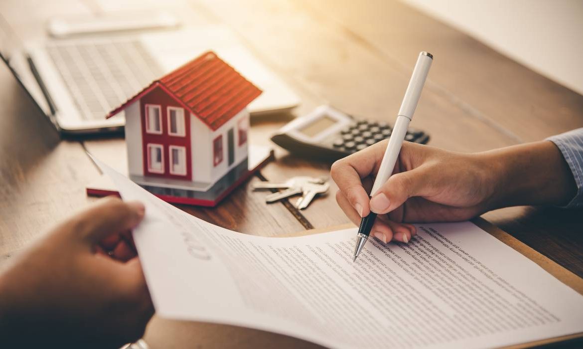 A person reviewing details of mortgage insurance